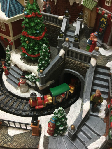 クリスマス美品☆アニメーテッド トレイン ウィレッジ