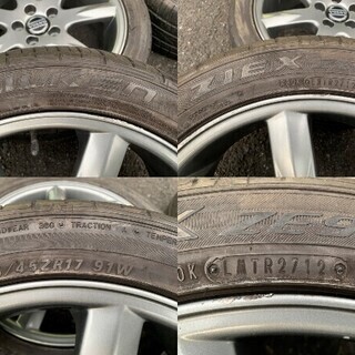 ボルボ V70純正 850R 17インチ 4本セット タイヤ溝あり！