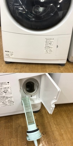 美品【 Panasonic 】パナソニック 洗濯6.0kg/乾燥3.0kg ドラム洗濯機プチドラムマンションサイズ ダンシング洗浄 NA-VD110L