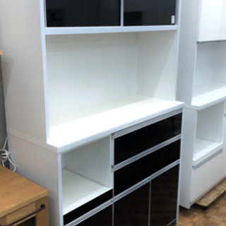 食器棚 レンジボード キッチン収納（幅120×高さ200cm）