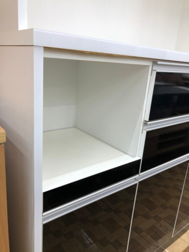 食器棚　レンジボード キッチン収納（幅120×高さ200cm）