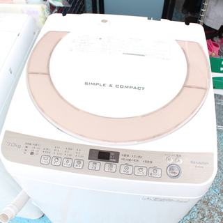 J09214)シャープ SHARP 全自動洗濯機 ES-KS70S-N 7.0kg 2017年製 簡易