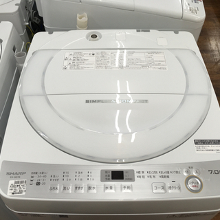 SHARP 2018年製 7.0kg洗濯機 ES-GE7B