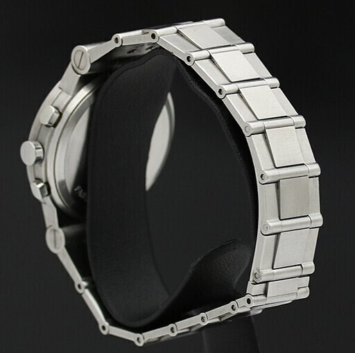 CASIO◇EDIFICE/クォーツ腕時計/BLK/本体のみ/ベルト小傷有/ERA