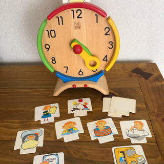 知育玩具 PLAN TOYS 時計おもちゃ