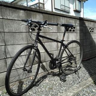 クロスバイク 黒 700C×28C 自転車　ジャンク扱い