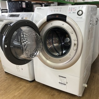 美品【 SHARP 】シャープ 洗濯7.0㎏/乾燥3.5㎏ ドラム式洗濯機 奥行スリム