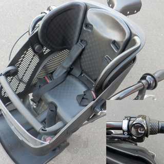 PayPay対応 20インチ自転車 ママチャリ サイクル 子供乗せシート付き