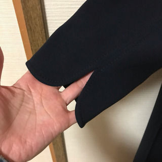 ドゥーズィエムクラス ネイビー38 七分丈のトリアセテートワンピース