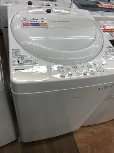 TOSHIBA 全自動洗濯機 AW-4S2W 4.2kg 2017年製