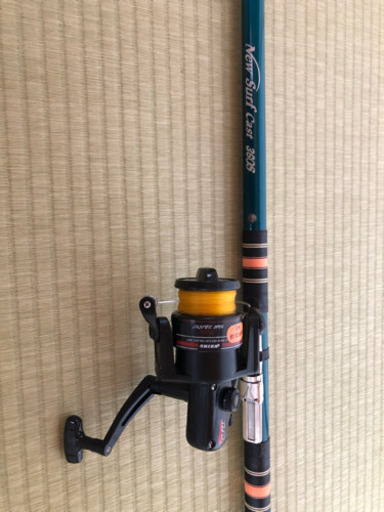 中古 投げ竿 New Surf Cast 360s リールセット サビキ釣り 太刀魚釣り 鯉釣り 投げ釣り 海釣り 釣竿セット バーサー 六甲道のその他の中古あげます 譲ります ジモティーで不用品の処分