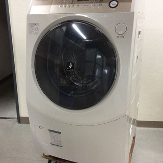 【送料込完動品】SHARP ドラム式洗濯乾燥機 ES-V600 シャープ ドラム式洗濯乾燥機 ES-V600-NR