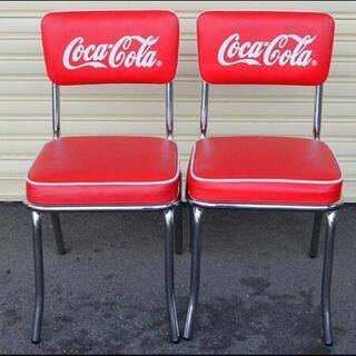 Coca-Cola/コカ・コーラ アメリカンダイナーを復刻 ローテーブル レザー調チェア 5点セット 