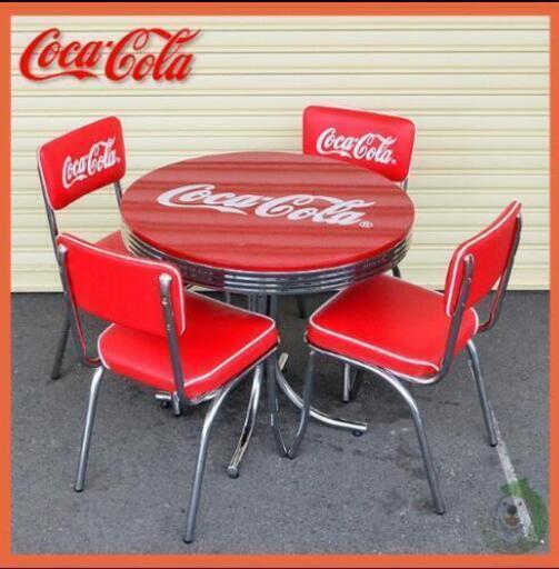 宅送] Coca-Cola/コカ・コーラ アメリカンダイナーを復刻 ローテーブル