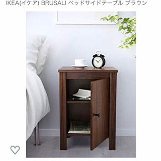 【廃番・希少】IKEA 　LEKSVIK ベッド サイド テーブル イケア IKEA ベッドサイドテーブル 竹 40x40cm n40447678