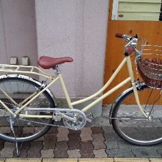 Sakura シティ自転車 アイボリー