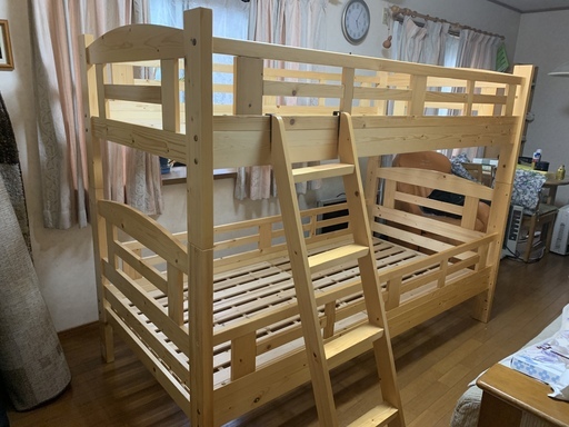 二段ベッド ニトリ 木製 スノコ 分割使用可