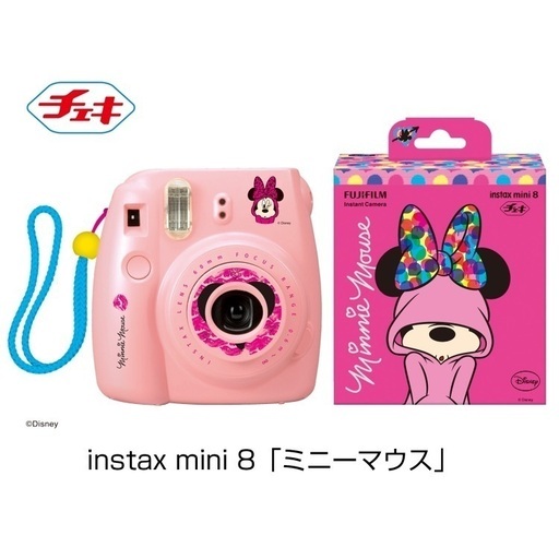 【第1位獲得！】 instax mini ８ 【 ミニーマウス 】 フィルムカメラ