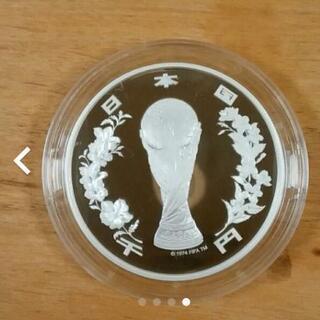 希少品　2002FIFAワールドカップ記念千円銀貨純銀プルーフ貨幣