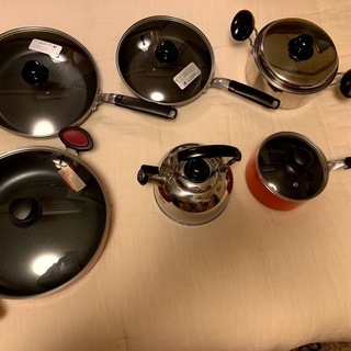 IH対応フライパン＆鍋６点セット