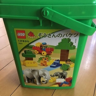 LEGO レゴブロック 緑のバケツ1才半から