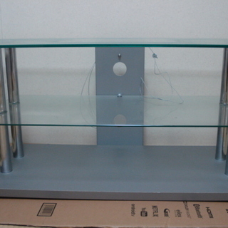 ガラス製のテレビ台　４２インチ テレビ用