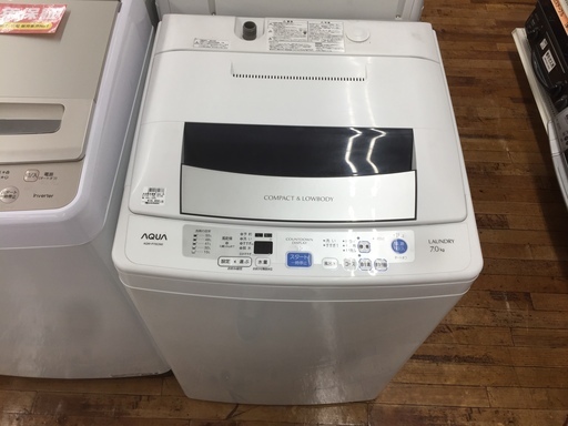 安心の6ヶ月保証つき【トレジャーファクトリー入間店】AQUAの全自動洗濯機のご紹介 !