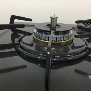 ガステーブル パロマ Paloma E1-2-24 黒 2016年製 LP／プロパンガス用 中古品