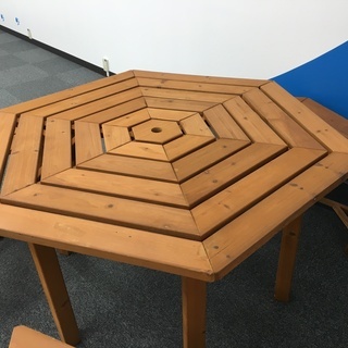 木製テーブル＆木製チェア