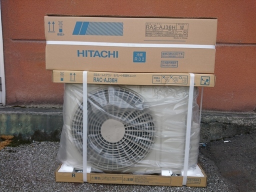 【未開封品】 日立 HITACHI 白くまくん ルームエアコン RAS-AJ36H RAC-AJ36H 単相100V 3.6kw 2018年製 ①