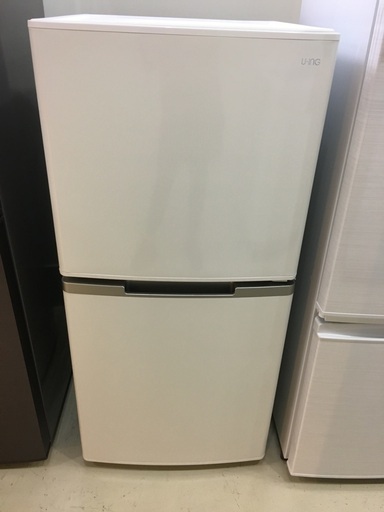 冷蔵庫 U-ING ユーイング UR-F123K(W) 2018年製 2D 123L 白 中古品