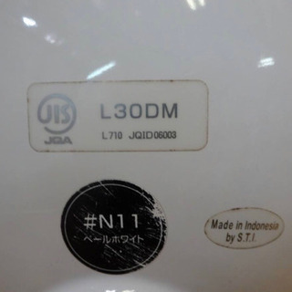（4114-0）TOTO 壁掛 手洗器 L30DM 蛇口 水石けん入れ・蛇口・S字配管付 洗面器 シンク　手洗いボウル　T205NRC　中古品