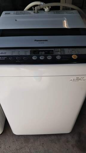 全自動洗濯機　６ｋｇ　Panasonic　風呂水ホース付き