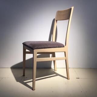 ◇椅子／チェア／ファブリック／ナチュラル／中古品／木枠◇