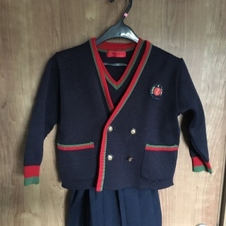 幼稚園 制服 ロベルタ 赤 ニットジャケット 120 | ロベルタ 幼稚園