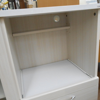 収納家具 ニトリ ミドルレンジボード 白エナメル塗装 幅75×奥39.5×高118.5
