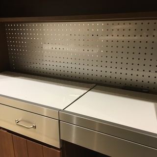 レンジボード ウニコ unico 茶×シルバー 中古品 直接引き取り者歓迎