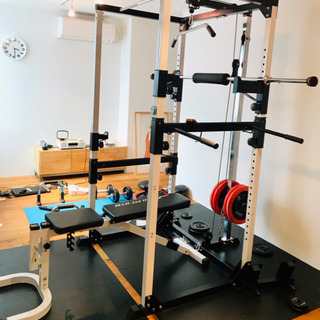 パワーラック マルチベンチ バー ウェイト10キロ4枚