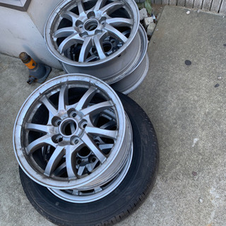 ホイル4セット16インチタイヤ1本付205/60R16 8分山残りの画像