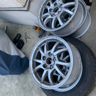 ホイル4セット16インチタイヤ1本付205/60R16 8分山残り - 車のパーツ
