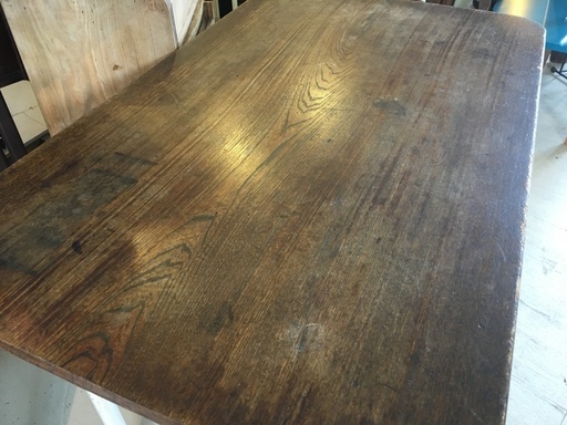 古家具 テーブル 机 木製 家具 茶 オブジェ アンティーク 中古品