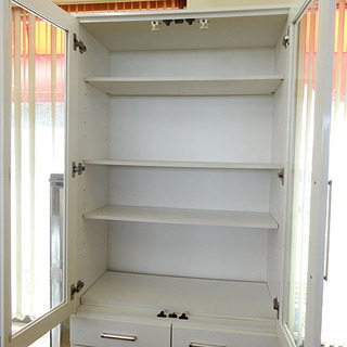 ☆NITORI/ニトリ☆食器棚 収納家具 キッチン収納 ガラス扉■880×420×2100ｍｍ■ ☆NITORI/ニトリ☆食器棚 収納家具 キッチン収納 ガラス扉□880×420