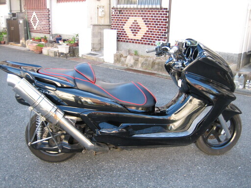 グランドマジェスティ　２５０　ブラック　カチアゲマフラー