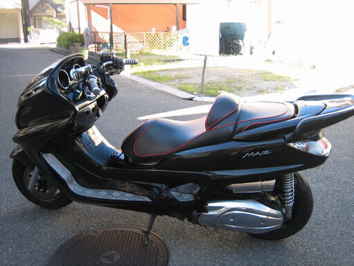 グランドマジェスティ 250 ブラック カチアゲマフラー ヤマハ