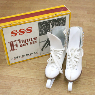 S.S.S/サンエス フィギュアスケート 靴 23.5cm ホワ...