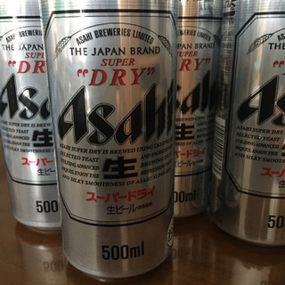 アサヒスーパードライ500ml・4缶