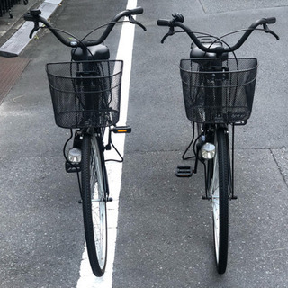 美品！2台でお徳！サントラスト 26インチ シングル軽快車！