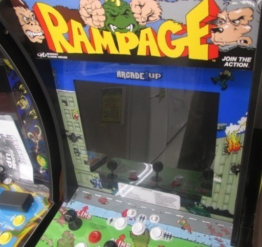 アーケードゲーム Tastemaker LLC ARCADE1UP RAMPAGE 2018年製 NB622