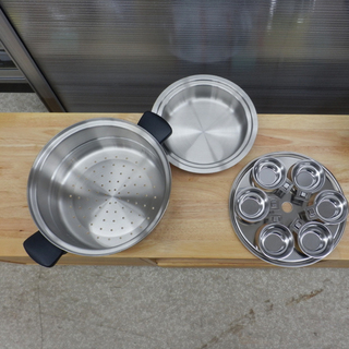 PayPay対応 未使用品 アムウェイ クイーン 6Lシチューパンセット IH対応 ステンレス製  Amway QUEEN QUEEN 札幌市西区西野