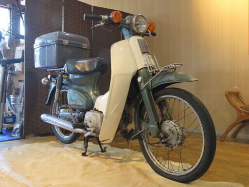 HONDA SUPER CUB 6V C50 ホンダ スーパーカブ 50cc 12713km グリーン 原付 原チャリ パーツ取り 部品取り車 ベース車 バイク 札幌発